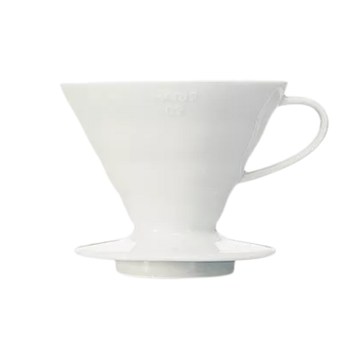 white ceramic coffee filter holder 